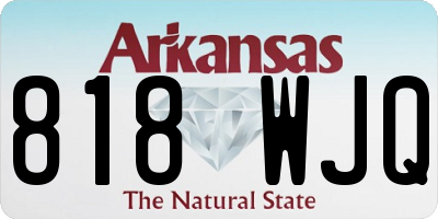 AR license plate 818WJQ