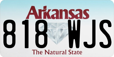 AR license plate 818WJS