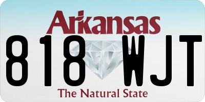 AR license plate 818WJT