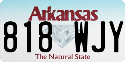 AR license plate 818WJY
