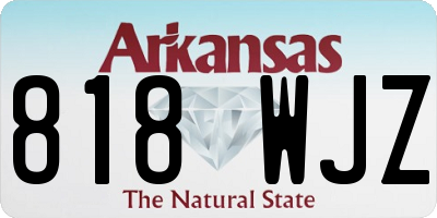AR license plate 818WJZ