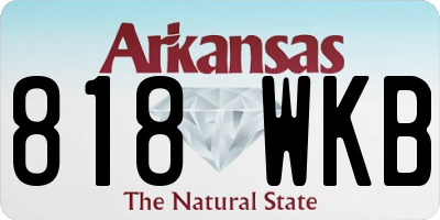 AR license plate 818WKB