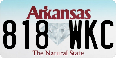 AR license plate 818WKC