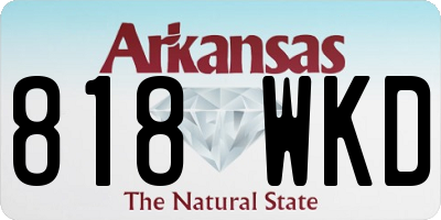 AR license plate 818WKD