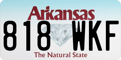 AR license plate 818WKF