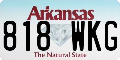 AR license plate 818WKG