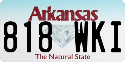 AR license plate 818WKI