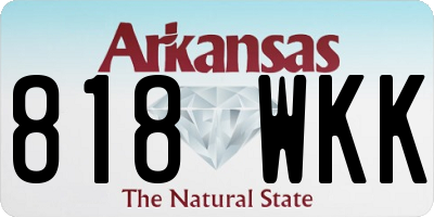 AR license plate 818WKK
