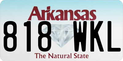 AR license plate 818WKL
