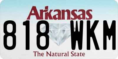 AR license plate 818WKM