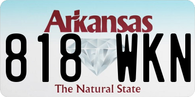 AR license plate 818WKN