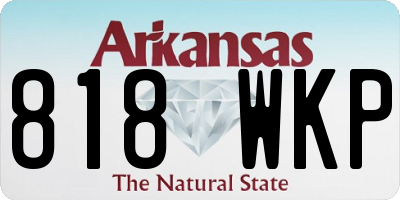 AR license plate 818WKP