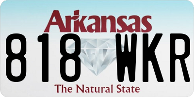AR license plate 818WKR