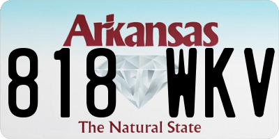 AR license plate 818WKV