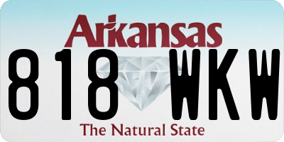 AR license plate 818WKW