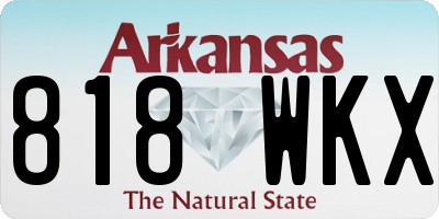 AR license plate 818WKX