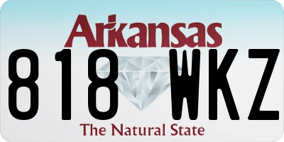AR license plate 818WKZ