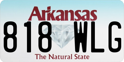 AR license plate 818WLG