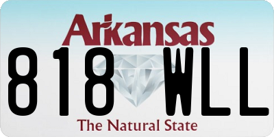 AR license plate 818WLL