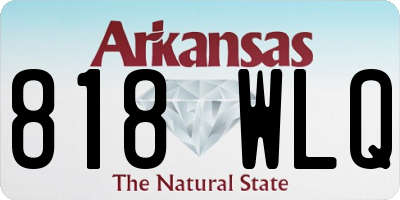 AR license plate 818WLQ