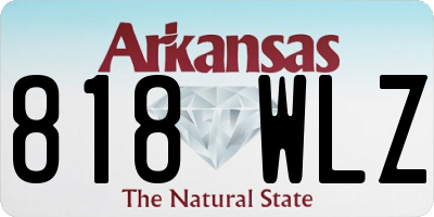 AR license plate 818WLZ