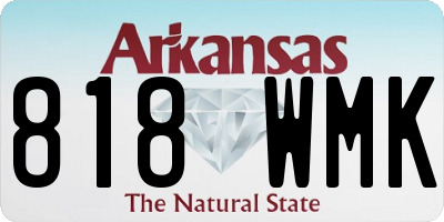 AR license plate 818WMK