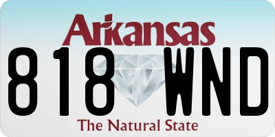 AR license plate 818WND