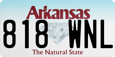 AR license plate 818WNL
