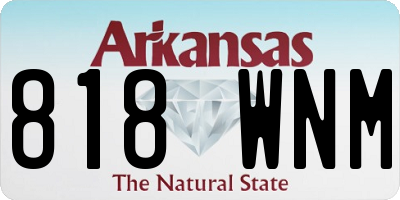 AR license plate 818WNM