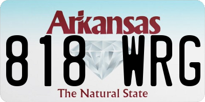 AR license plate 818WRG