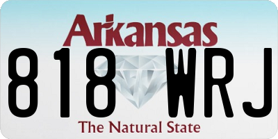 AR license plate 818WRJ