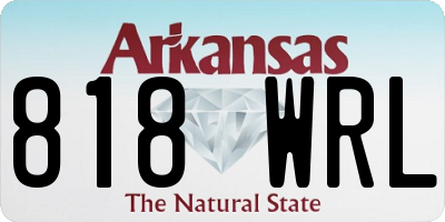 AR license plate 818WRL