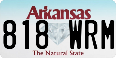 AR license plate 818WRM