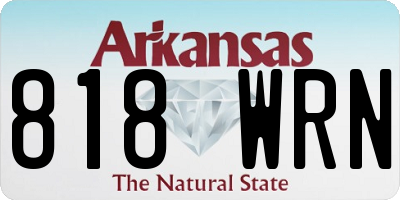 AR license plate 818WRN