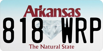 AR license plate 818WRP