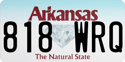 AR license plate 818WRQ