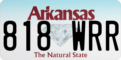 AR license plate 818WRR