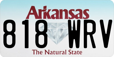 AR license plate 818WRV
