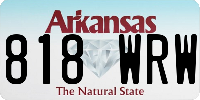 AR license plate 818WRW