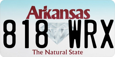 AR license plate 818WRX