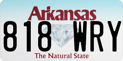 AR license plate 818WRY