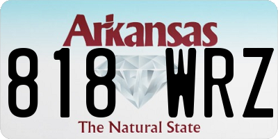 AR license plate 818WRZ