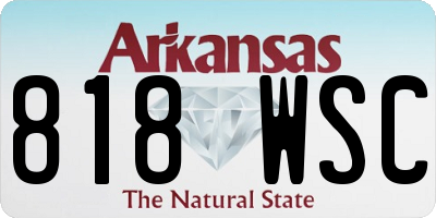 AR license plate 818WSC