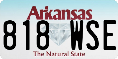 AR license plate 818WSE