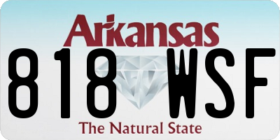 AR license plate 818WSF