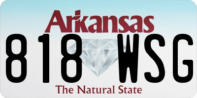 AR license plate 818WSG