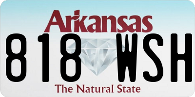 AR license plate 818WSH