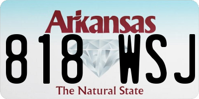 AR license plate 818WSJ