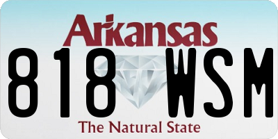 AR license plate 818WSM