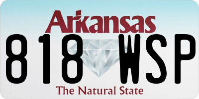 AR license plate 818WSP
